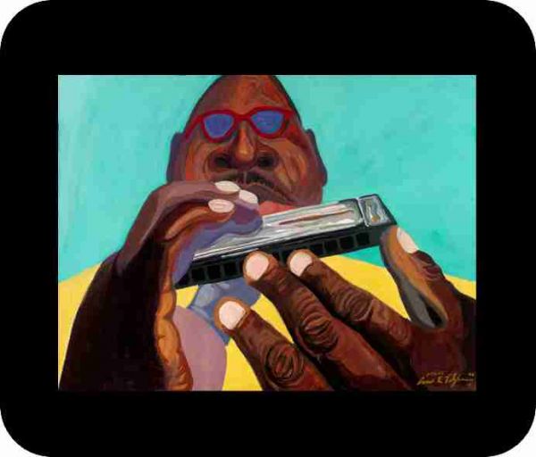 Sunny Terry Black Art Mousepad